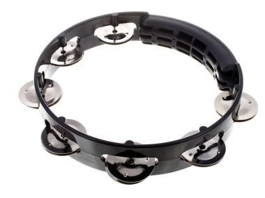 MEINL HTT8BK 8" HEADLINER SEIRE TOUR TAMBURELLO CON SONAGLI NERO