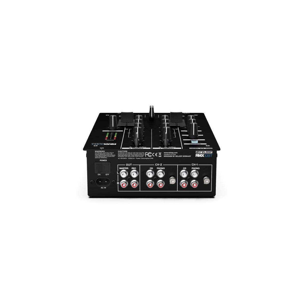 Reloop rmx-10bt mixer 2 canali bluetooth per dj