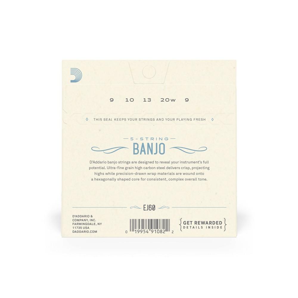 D'addario ej60 set di corde per banjo