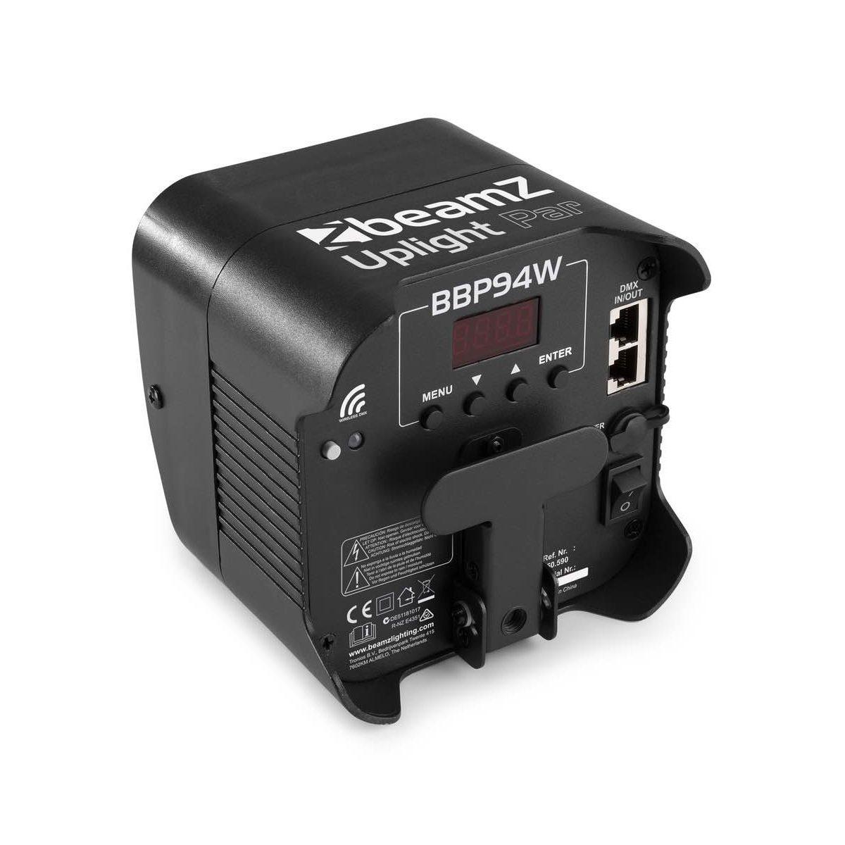 BEAMZ BBP94W Uplight 4x12W 6in1 WDMX IRC