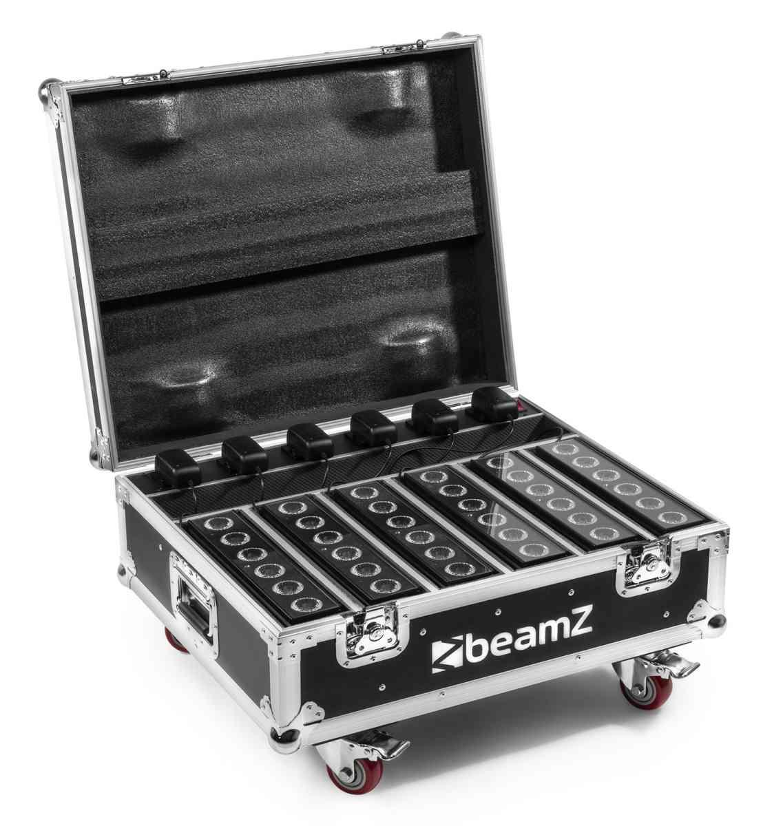 BEAMZ FCC12 FlightCase for 6x BBB612 Char