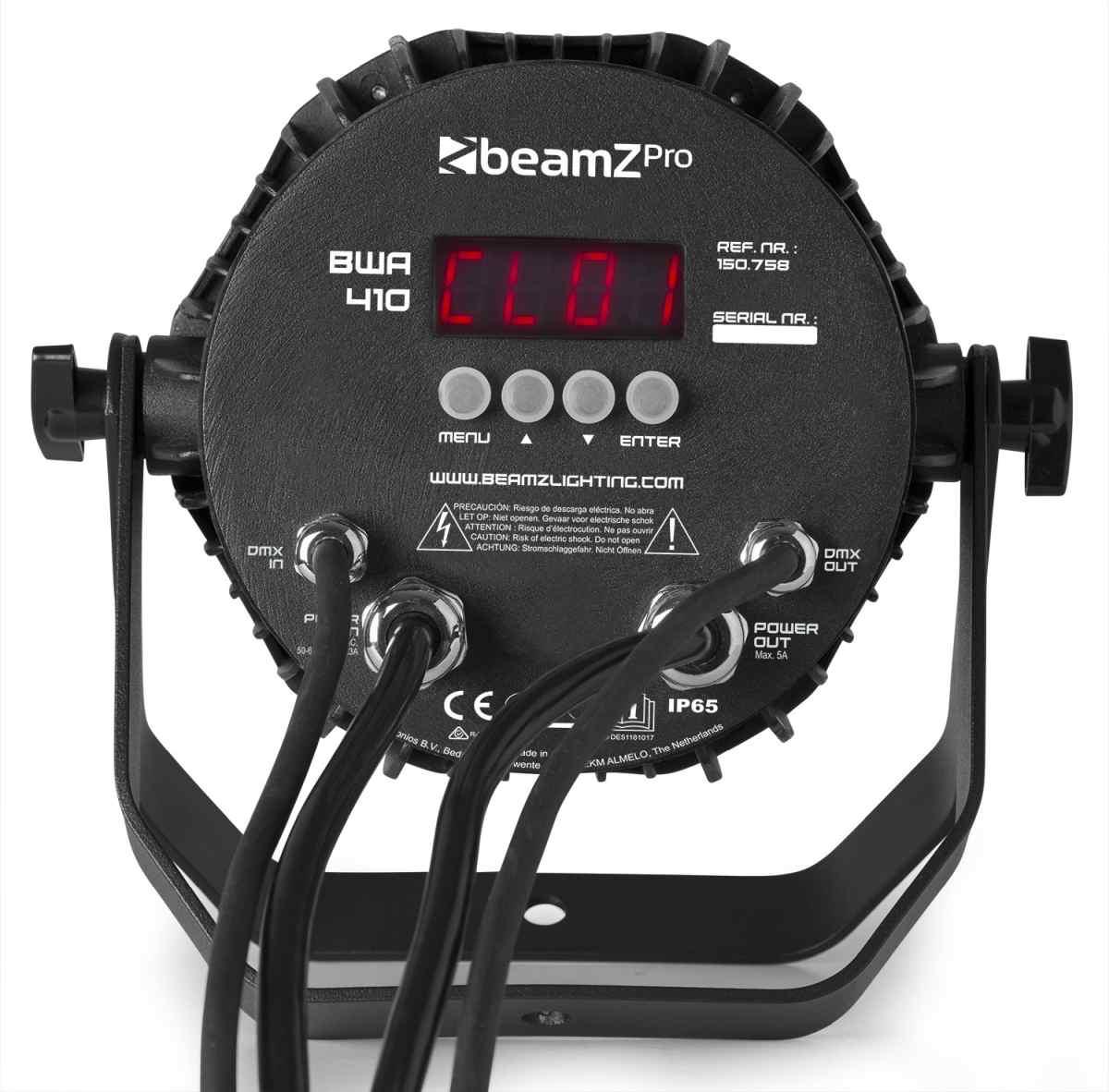 BEAMZ BWA410 AluPAR IP65 7x10W 4in1 RGBW