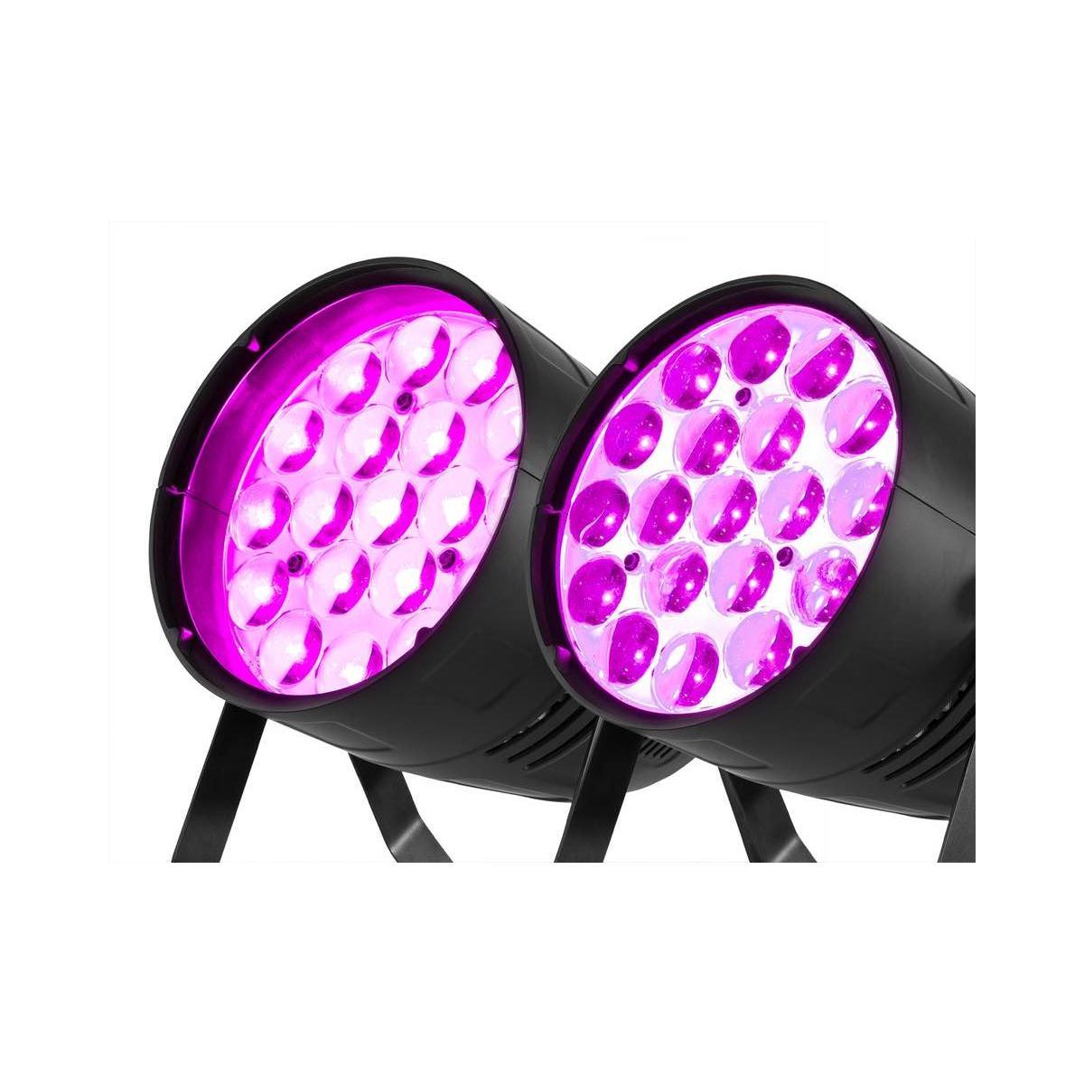 BEAMZ BAC550Z ProPar Alu Zoom 19x15W RGBW