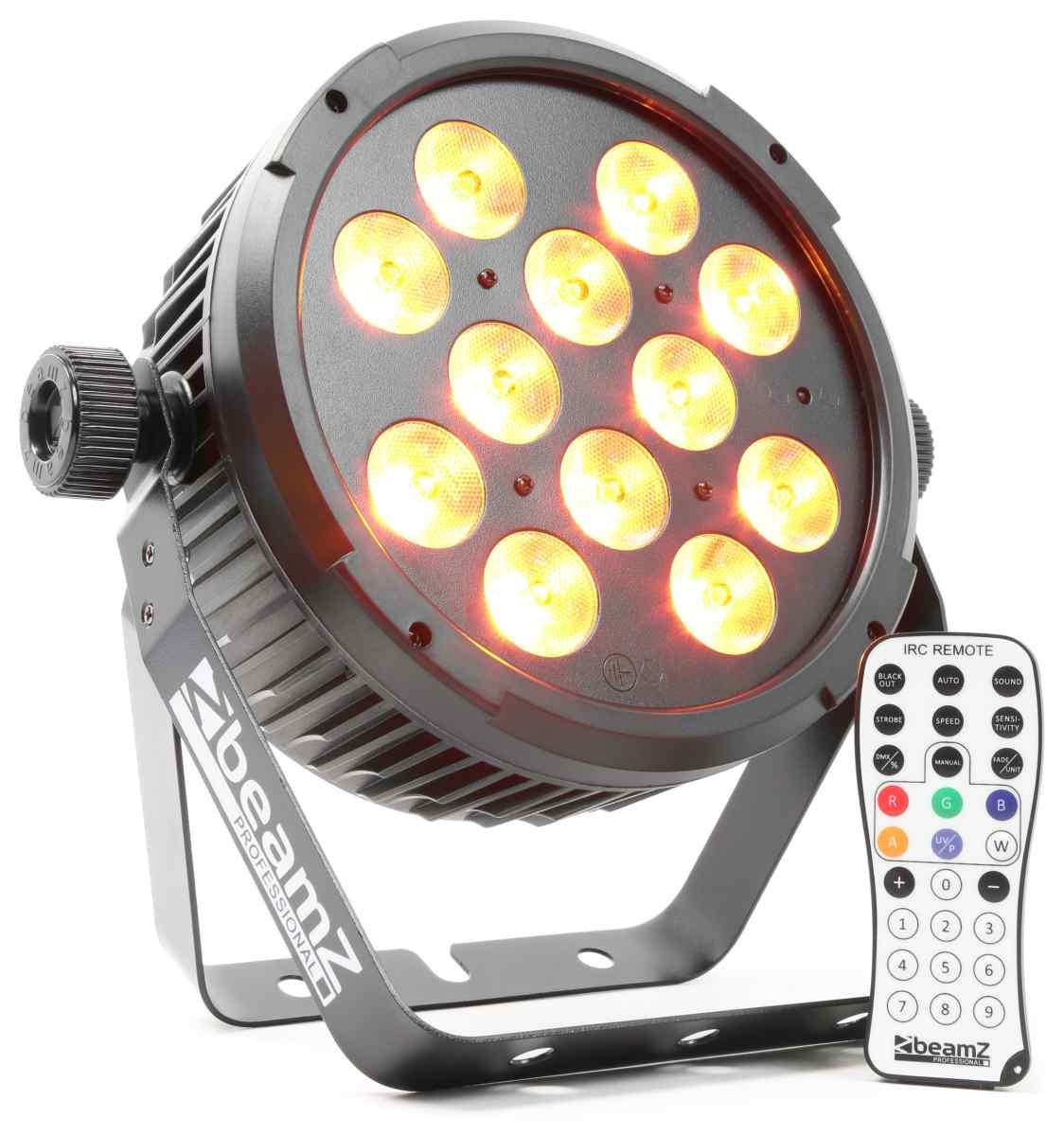BEAMZ BT300 Flat PAR 12x10W 6-1 DMX IRC