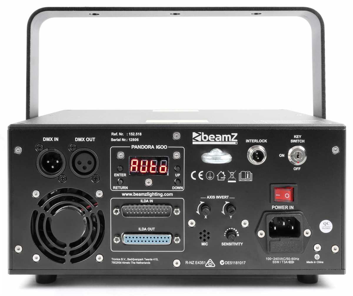 BEAMZ Pandora 1600 TTL Laser RGB