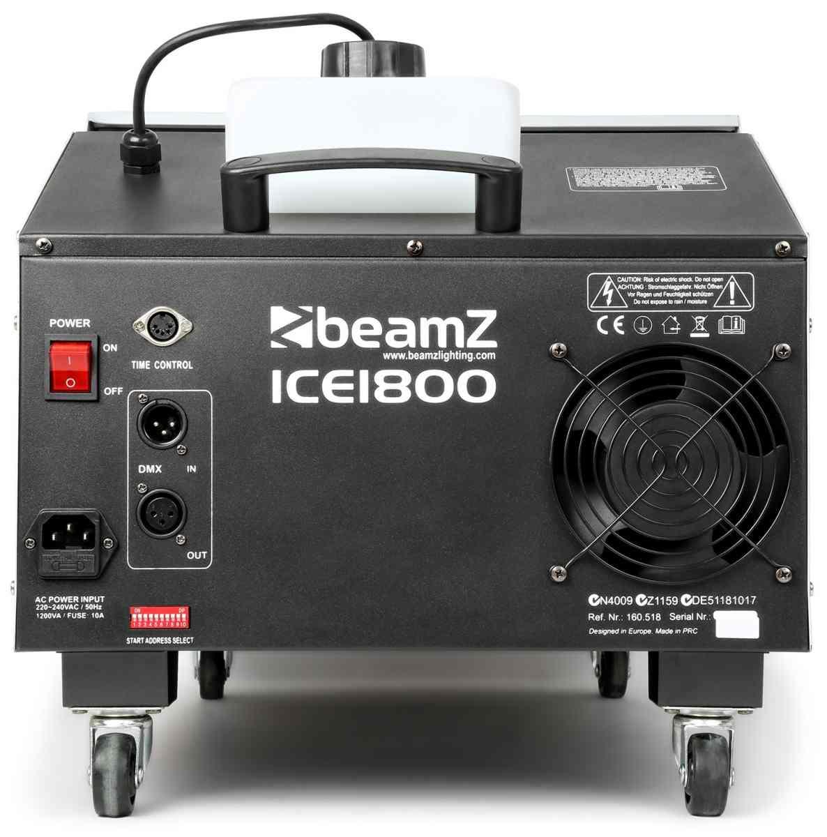 BEAMZ ICE1800 Ice Fogger DMX time control