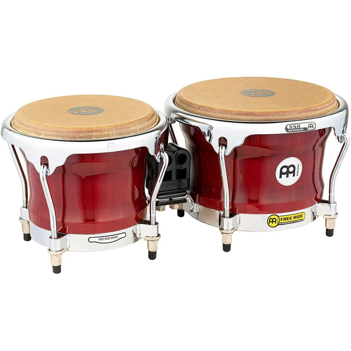 MEINL FWB400CR Professional Series FWB400 Wood Bongo, Ebony Black