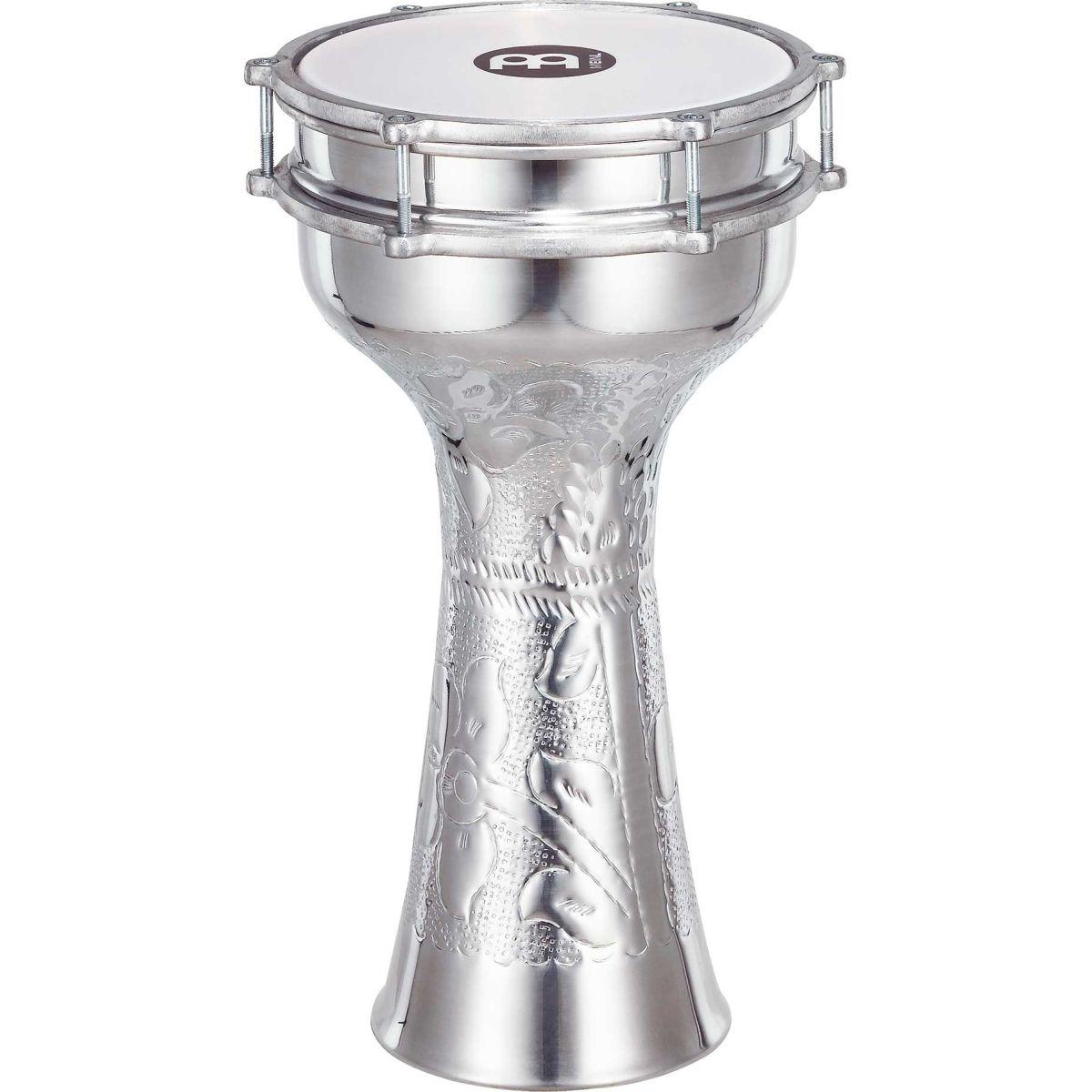 MEINL HE-315 Darbuka con sonaglio in alluminio da 8 1/4" martellato a mano