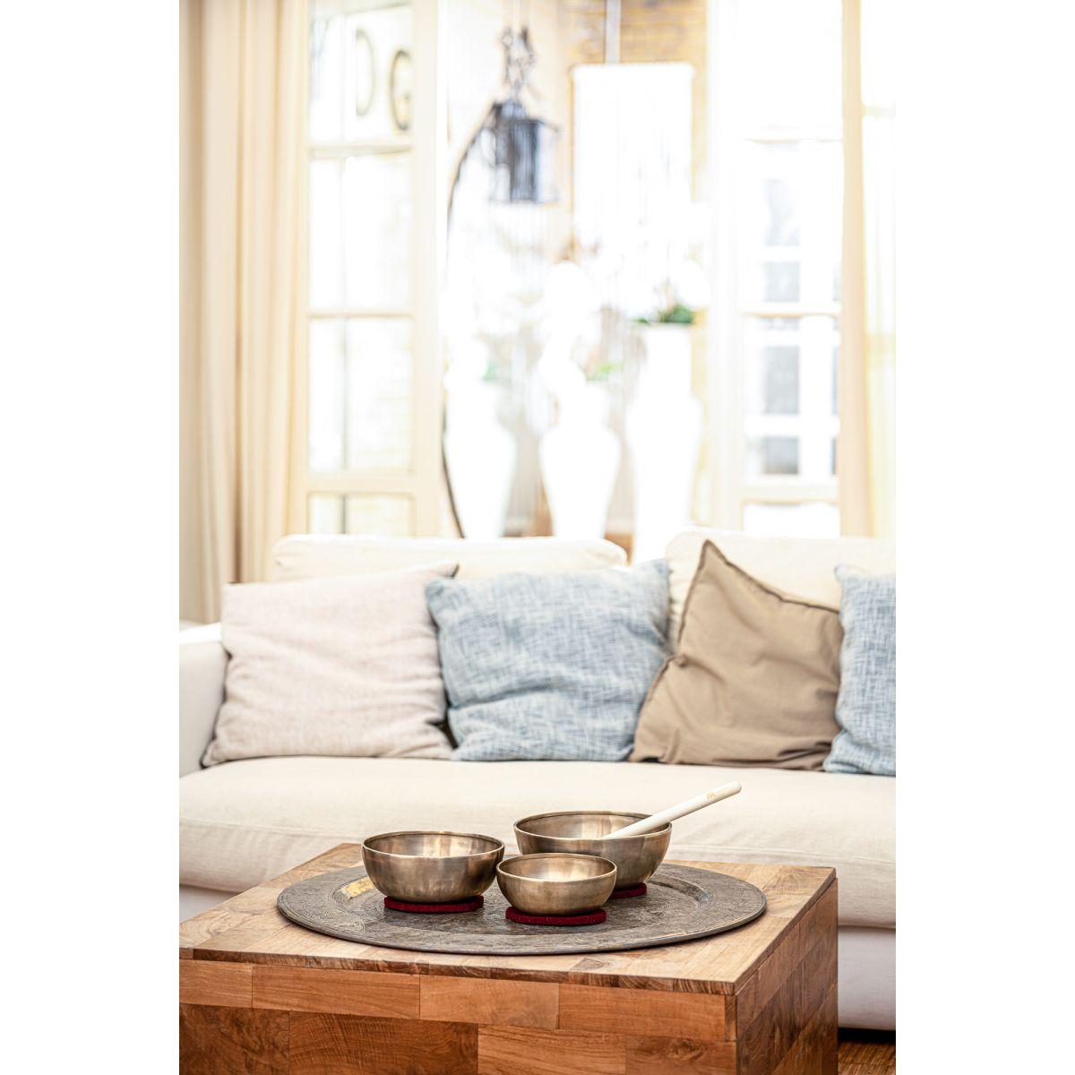 Sonic energy sb-e-3100 set campane tibetane energy therapy da 3 pezzi 700/1000/1400 g