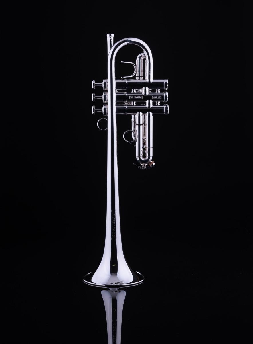 SCHAGERL PHOIBE MEISTER TROMBA IN Eb SILVER PLATED SN 11497ML