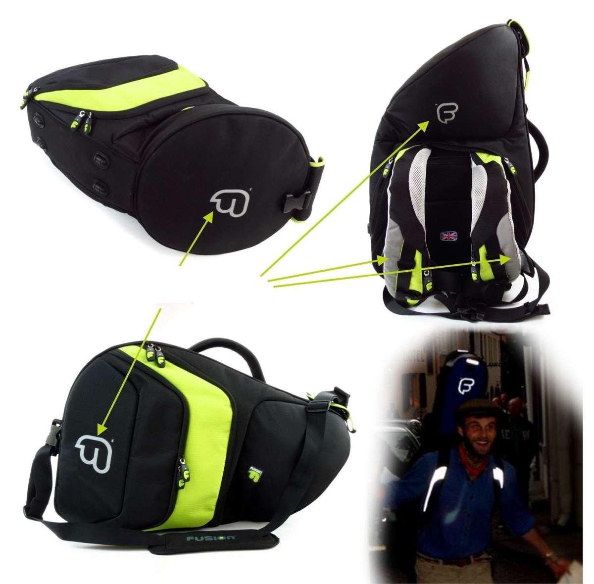 FUSION PB-11-B Corno Francese (Campana Fissa)  Black/Blue