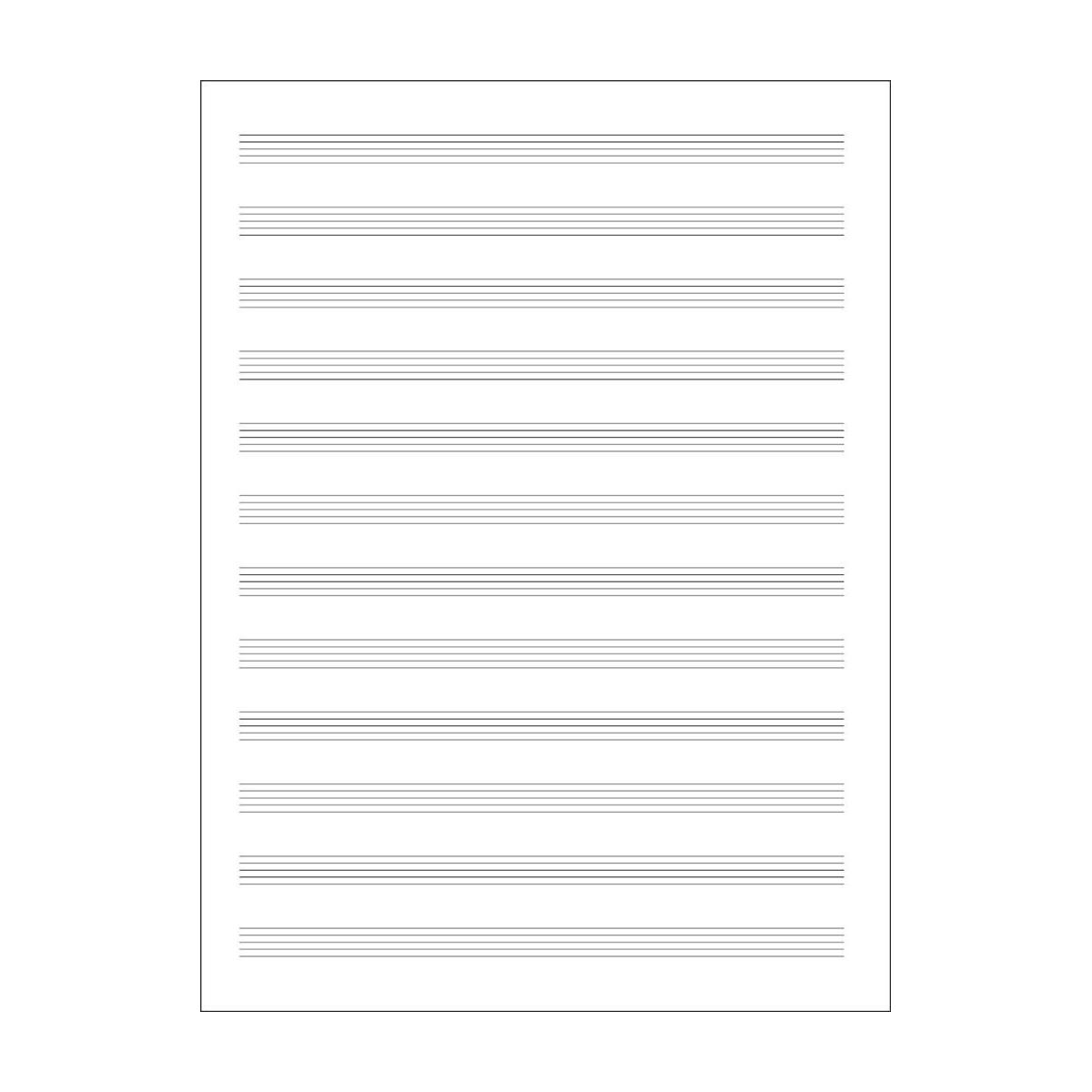 Quaderno pentagrammato 12 righi - 32 pagine bianche