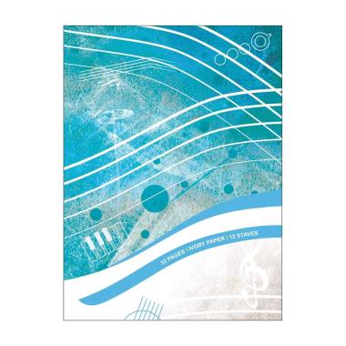 Quaderno pentagrammato 12 righi - 32 pagine color avorio