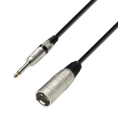 ADAM HALL K3 MMP 0300 Cavo Microfono XLR maschio a Jack mono da 6,3 mm 3 m