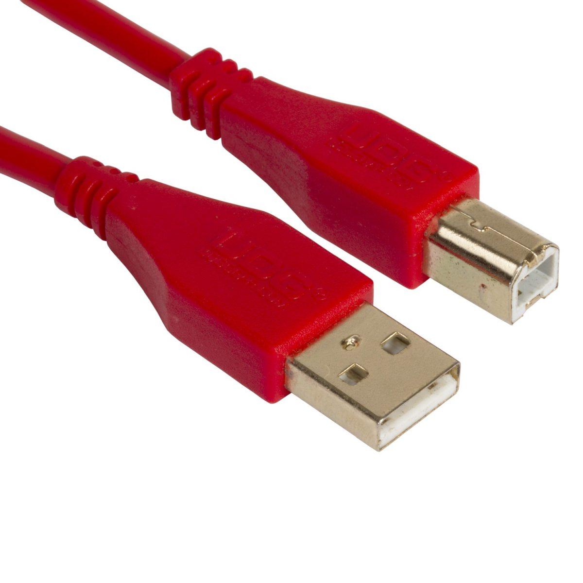 Udg u95001rd  - ultimate cavo usb 2.0 a-b red straight 1m