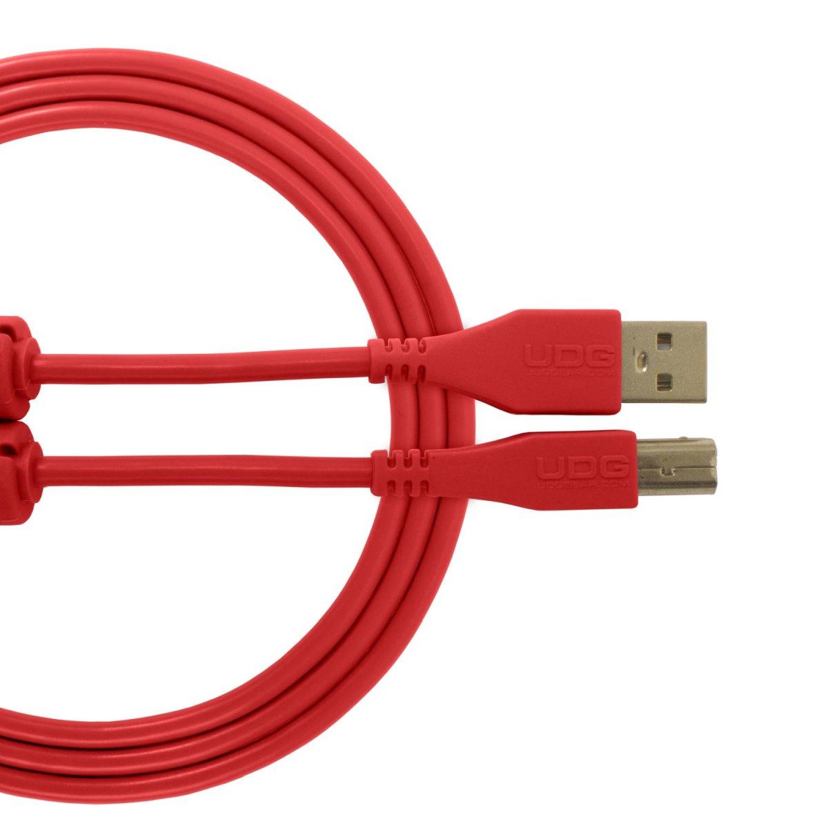 Udg u95002rd - ultimate cavo usb 2.0 a-b red straight 2m
