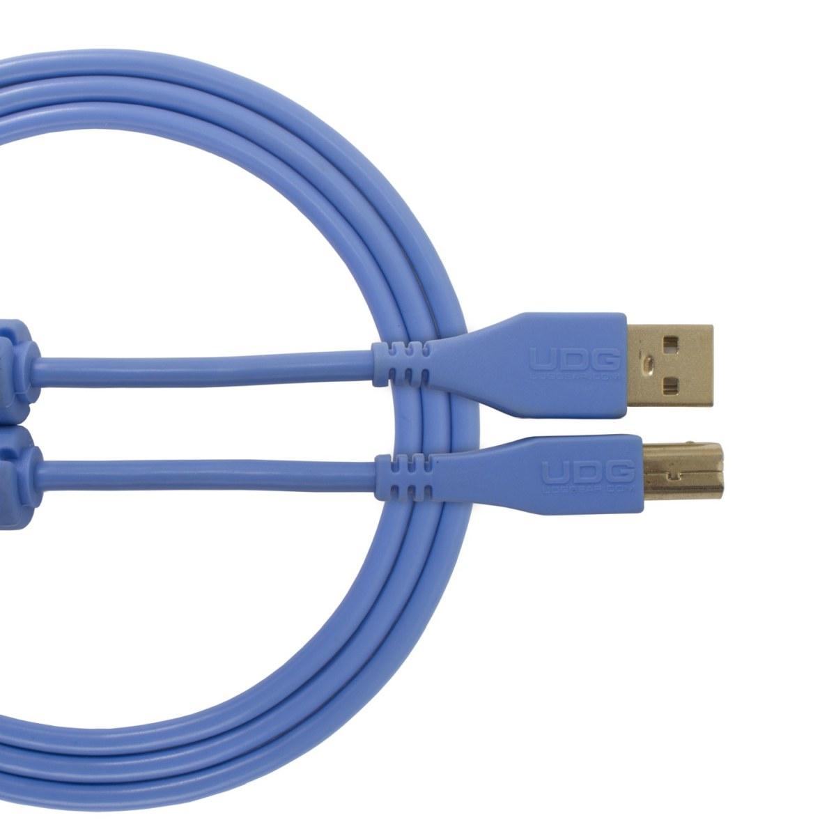 Udg u95002lb - ultimate cavo usb 2.0 a-b blue straight 2m