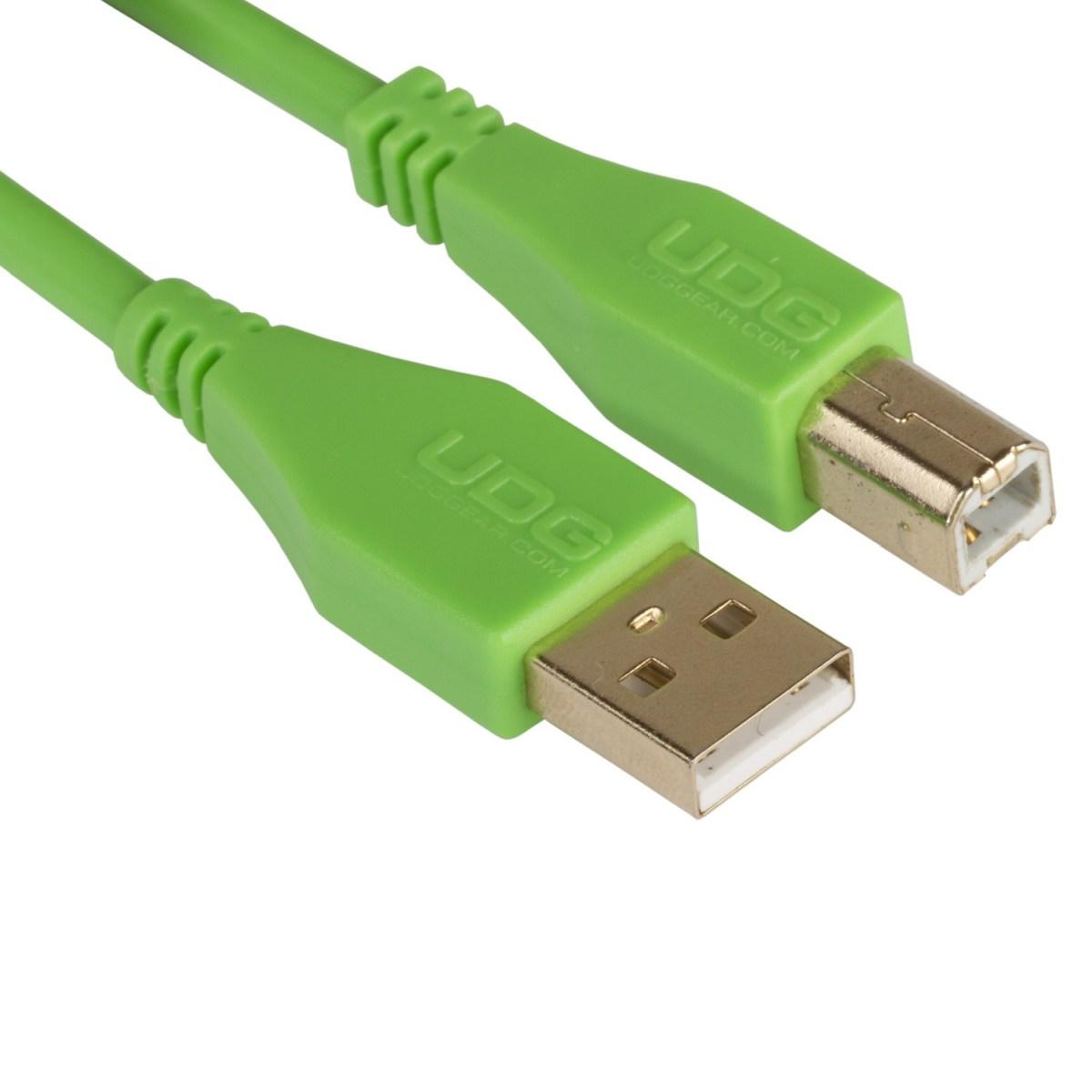 Udg u95003gr - ultimate cavo usb 2.0 a-b green straight  3m