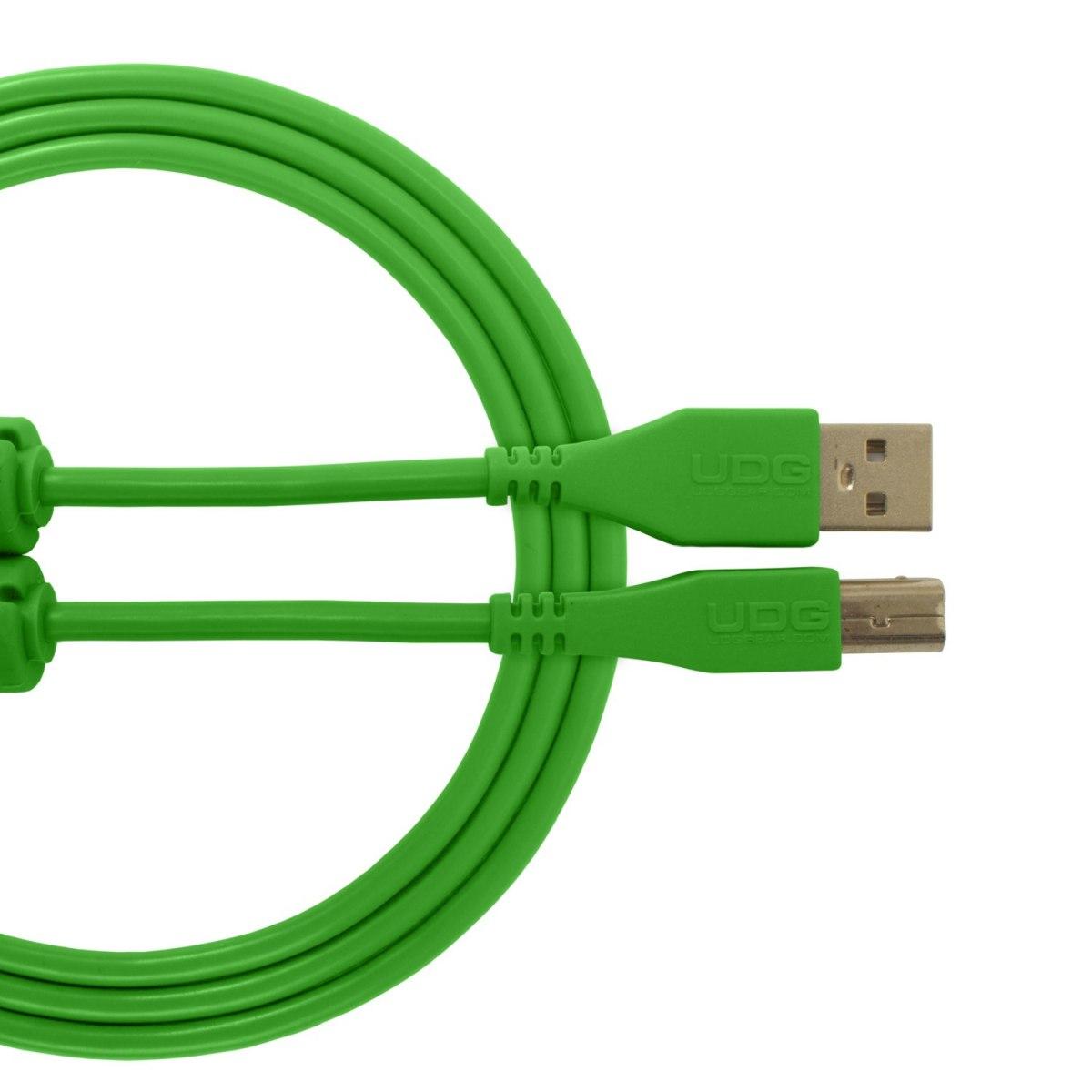 Udg u95003gr - ultimate cavo usb 2.0 a-b green straight  3m