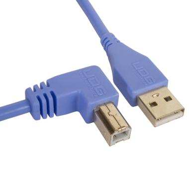 Udg u95004lb - ultimate cavo usb 2.0 a-b blue angled 1m