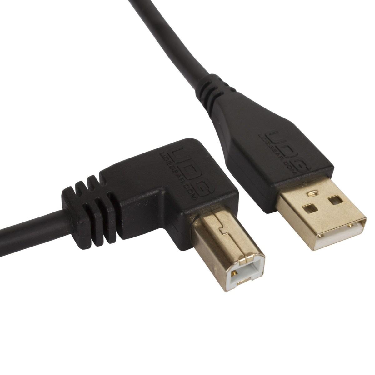 Udg u95006bl - ultimate cavo usb 2.0 a-b black angled 3m