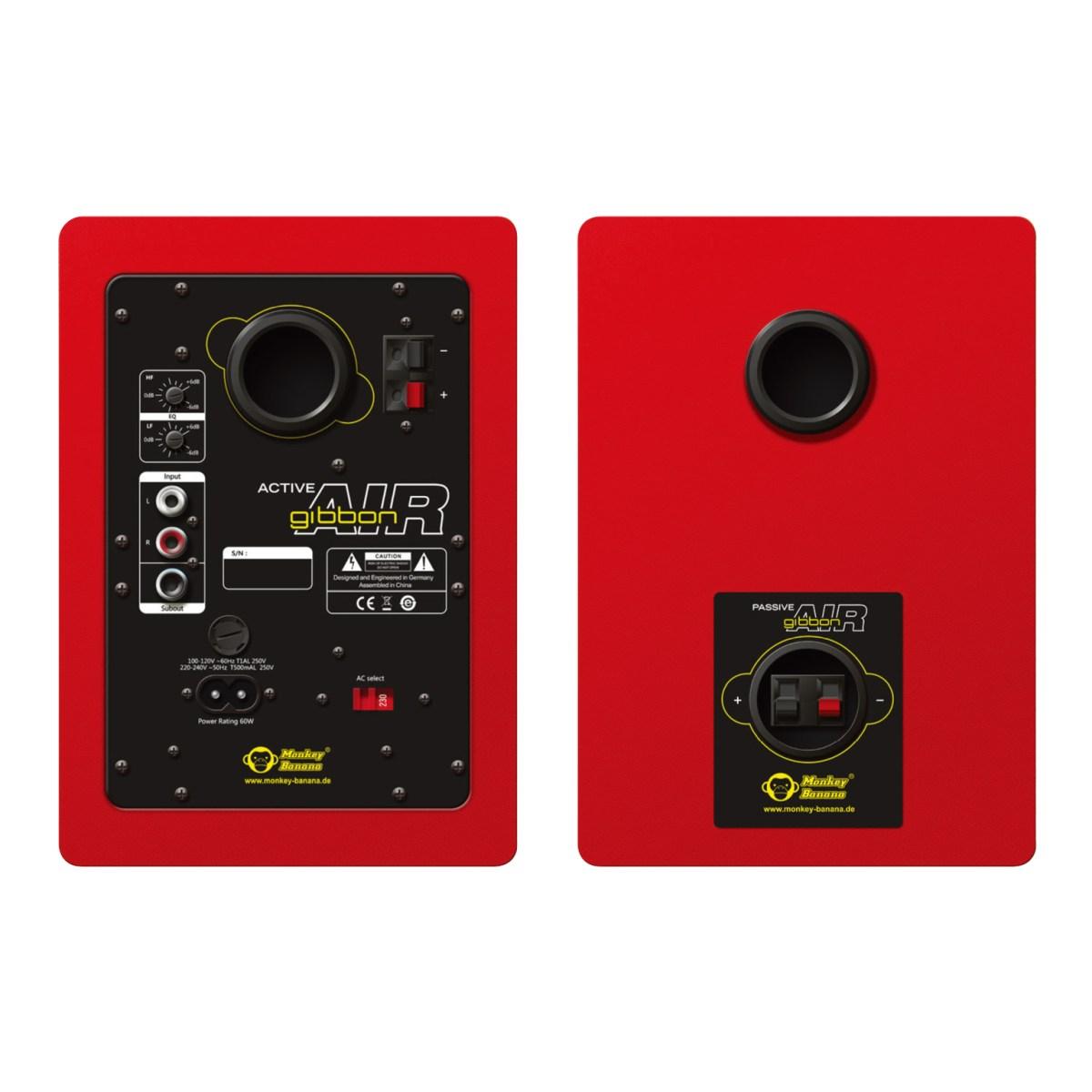 Monkey banana gibbon air rosse coppia di monitor da studio