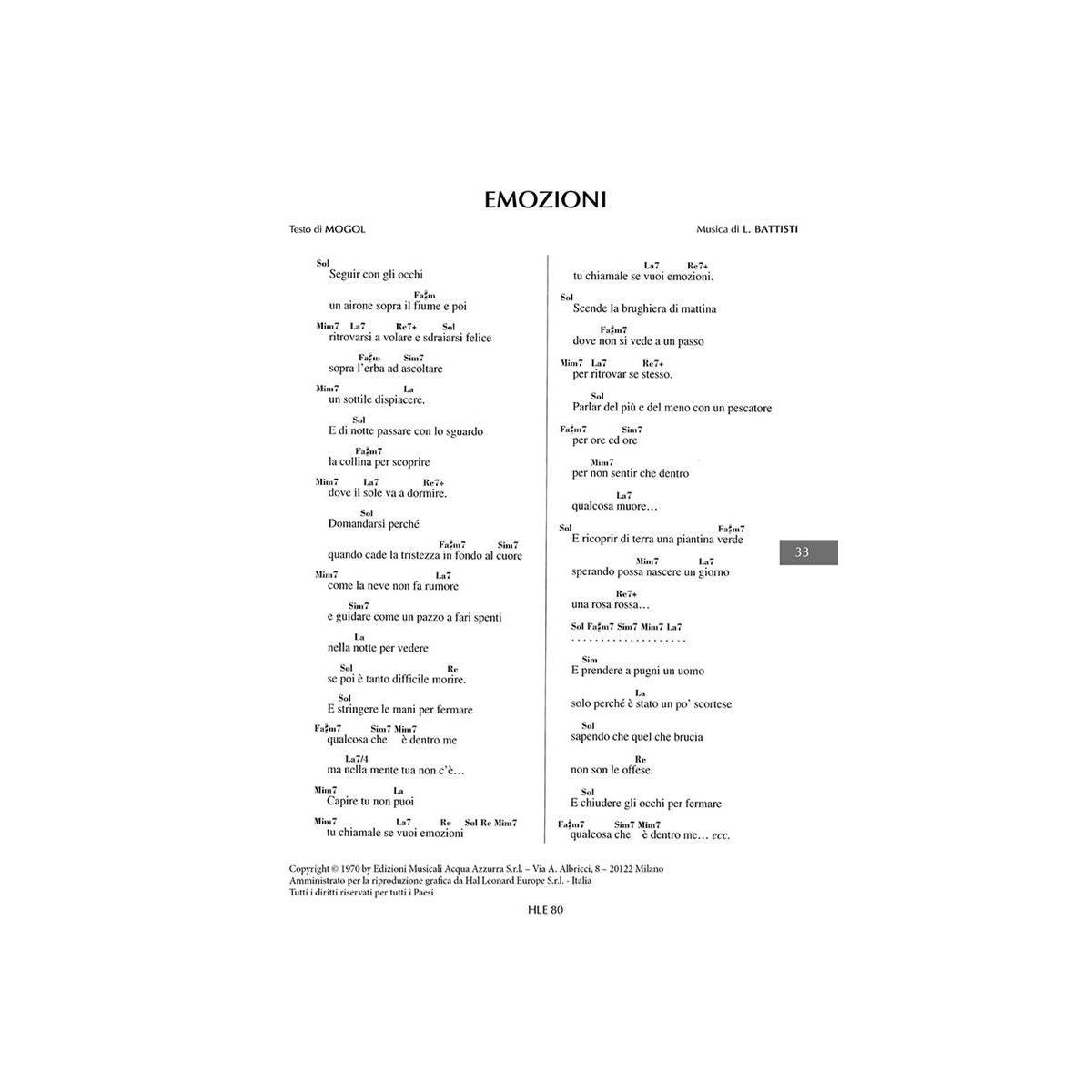 Lucio battisti supercanzoniere