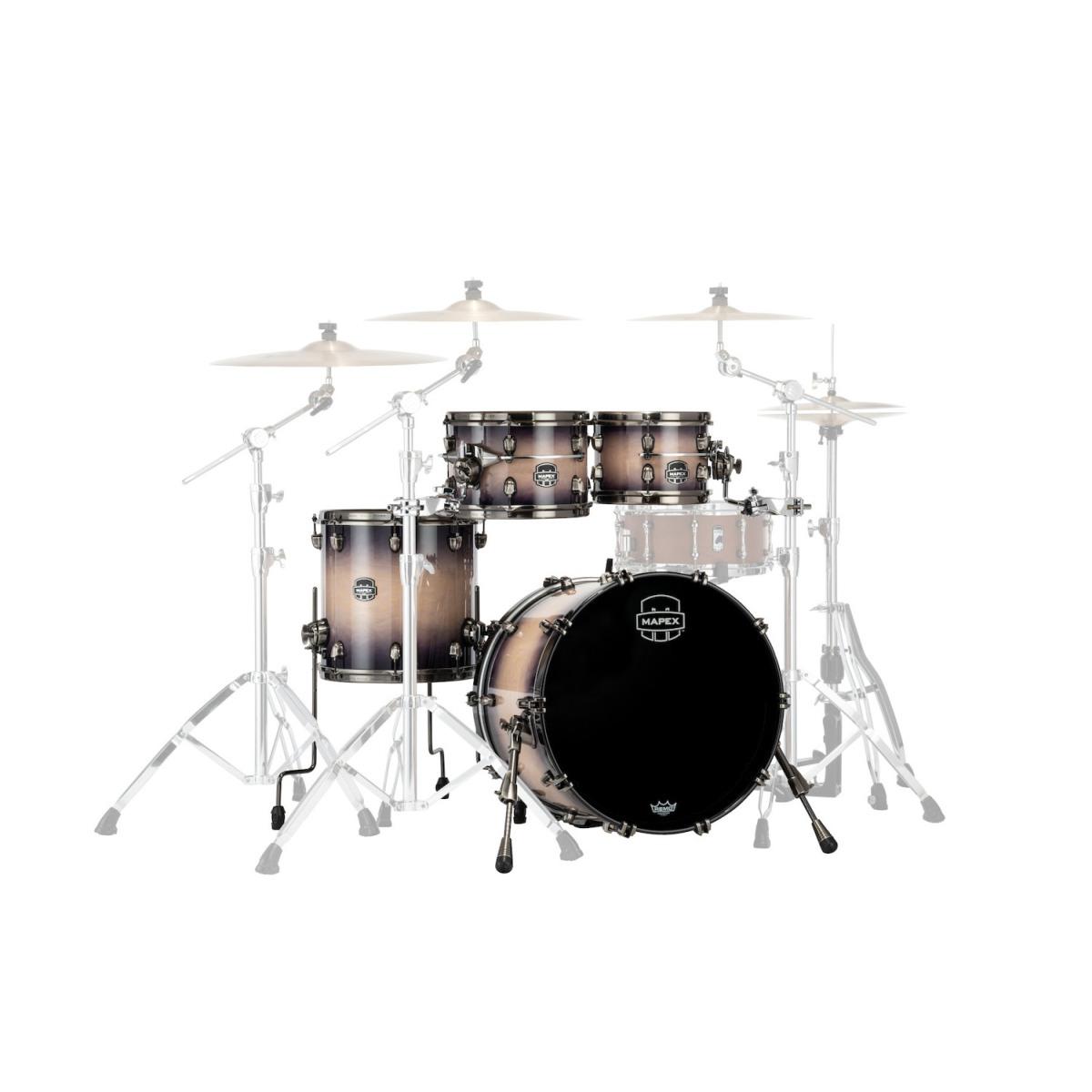 Mapex se504xmbpz batteria saturn evo 4 pezzi exotic violet burst