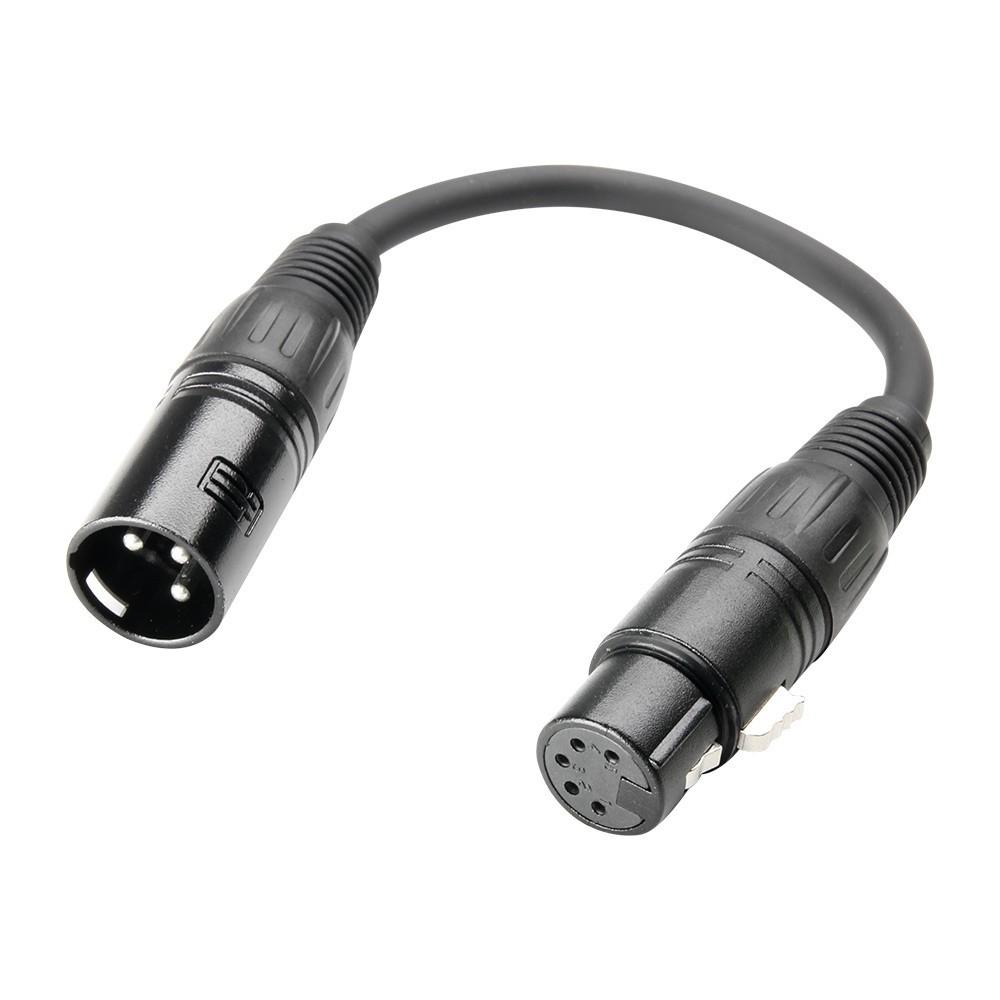 Adam hall k3 dhm0020 adattatore dmx xlr f 5 poli / xlr m 3 poli