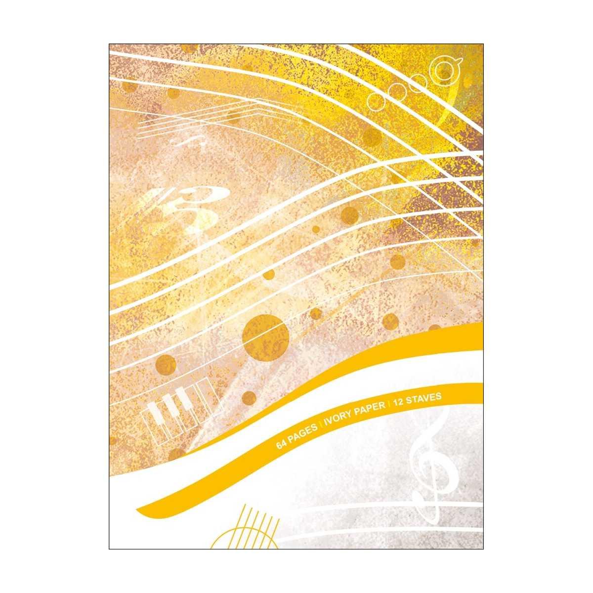 Quaderno pentagrammato 12 righi - 64 pagine avorio
