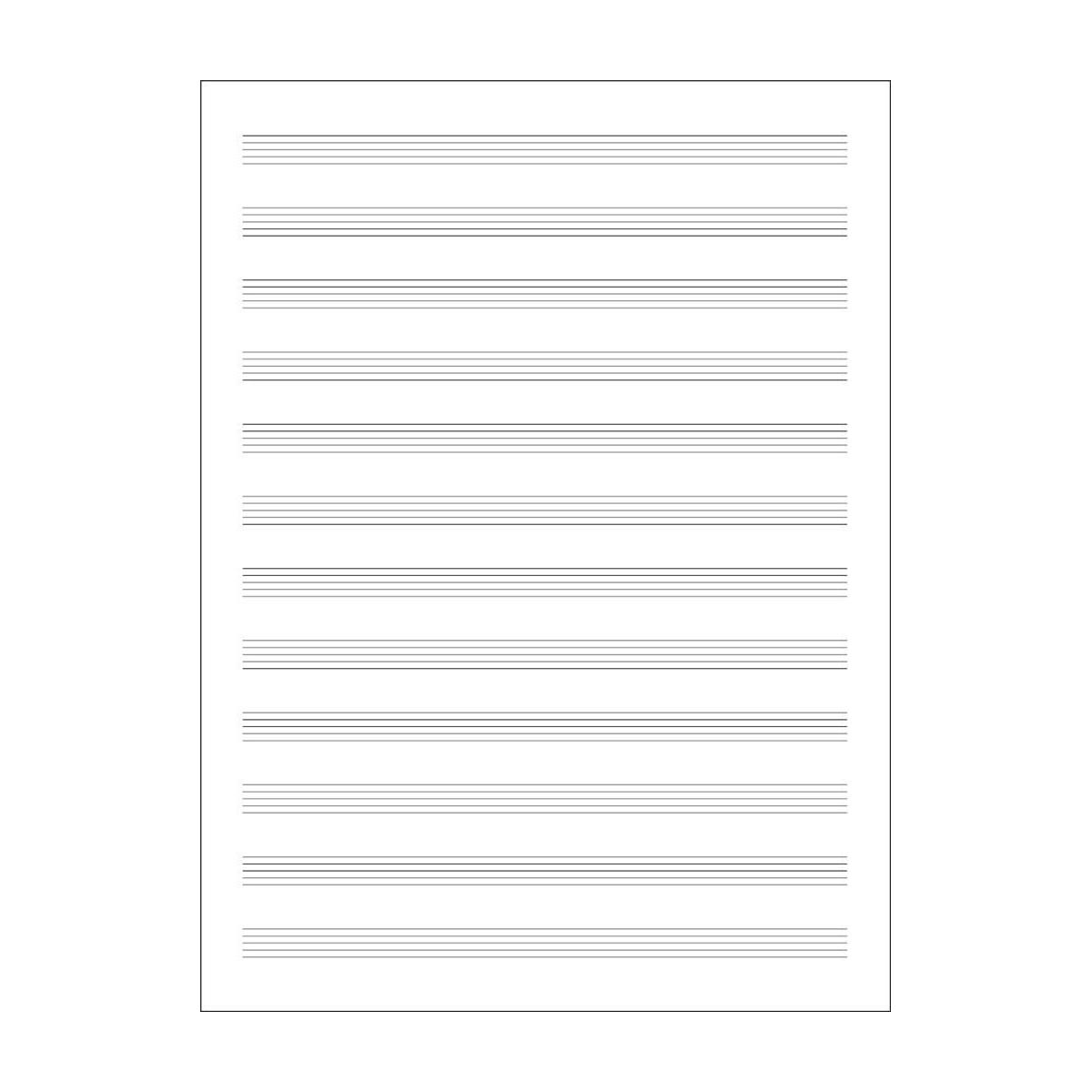 Quaderno pentagrammato 12 righi - 64 pagine avorio