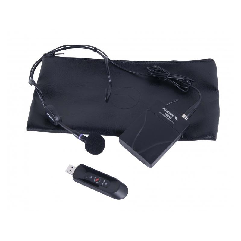 Proel u24b microfono ad archetto wireless