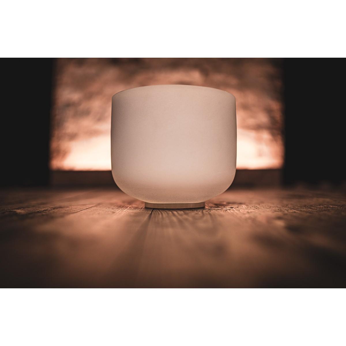 SONIC ENERGY CSB10G CAMPANA TIBETANA IN CRISTALLO DA 10" CM NOTA SOL4 CHAKRA DELLA GOLA