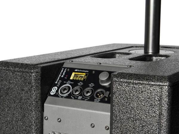 DB TECHNOLOGIES ES1203 SISTEMA AUDIO STEREO BLUETOOTH CON 2 SATELLITI / SUBWOOFER TRI-AMPLIFICATO 2400W<br />