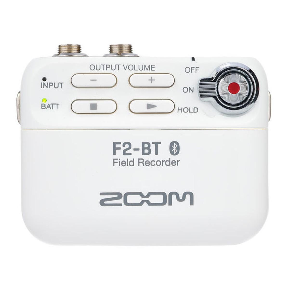 ZOOM F2-BT - field recorder Bluetooth + Microfono lavalier - bianco