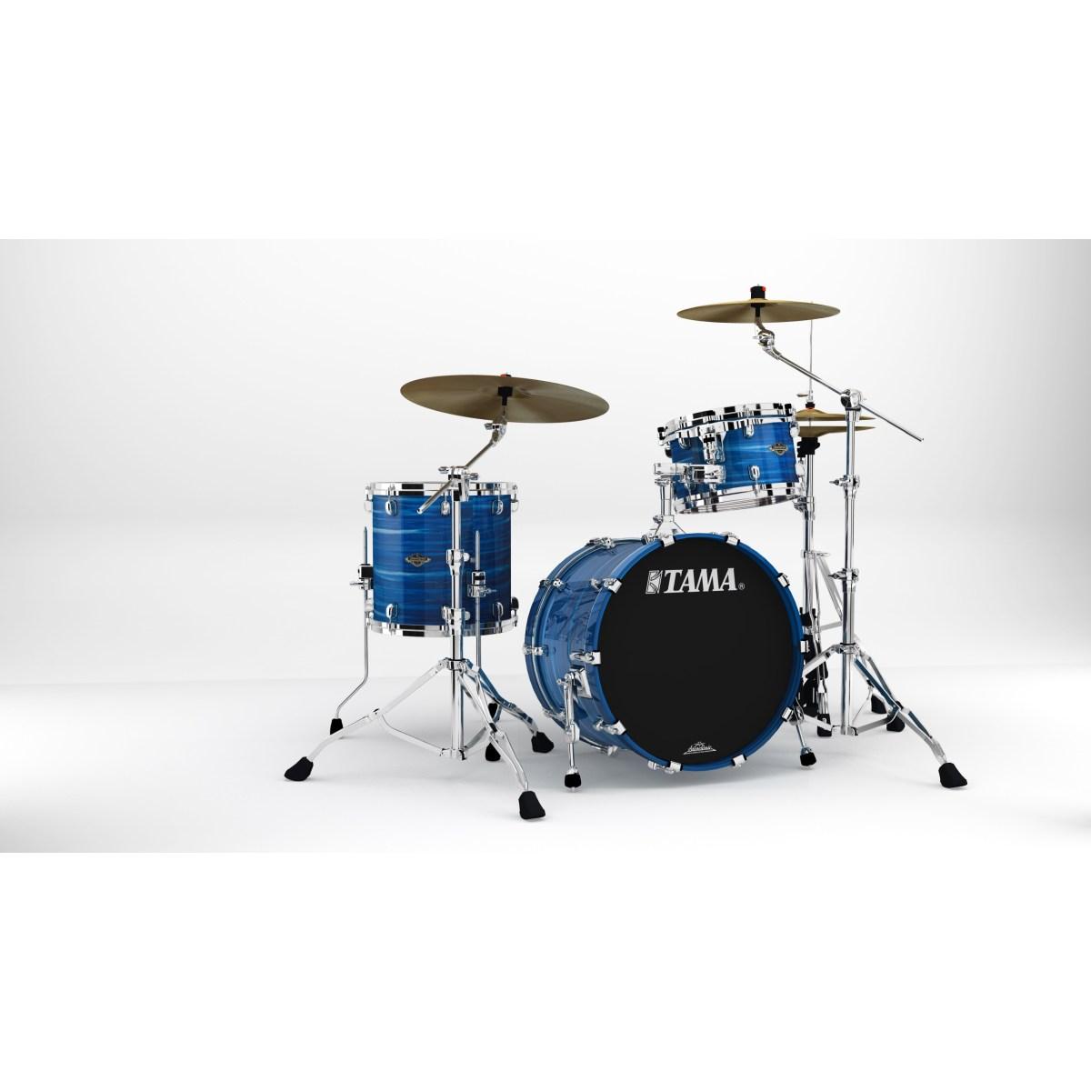 TAMA WBS30RS-LOR Starclassic Walnut/Birch 3-pezzi shell pack cassa 20 LACQUER OCEAN BLUE RIPPLE