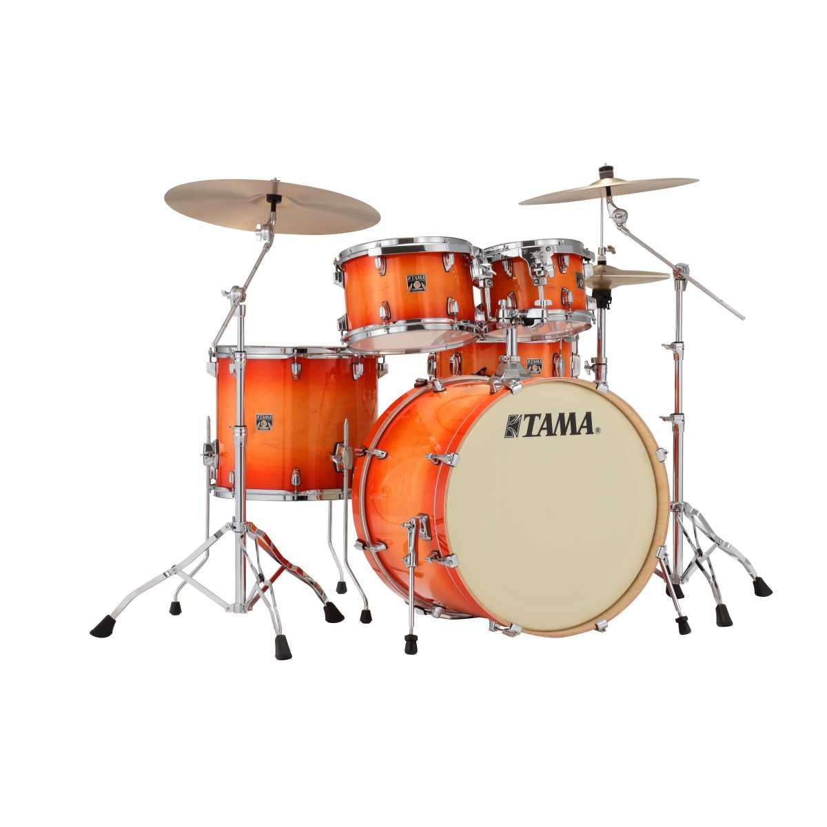 TAMA CL52KR+H-TLB Superstar Classic 5-pezzi kit cassa 22 & hardware pack TANGERINE LACQUER BURST