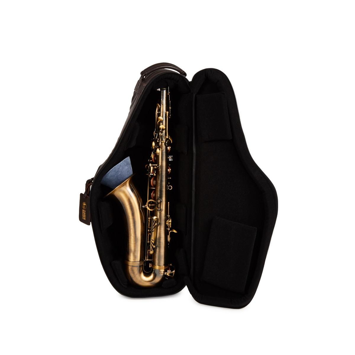 Gard 105c-mldb compact in pelle marrone per sax tenore