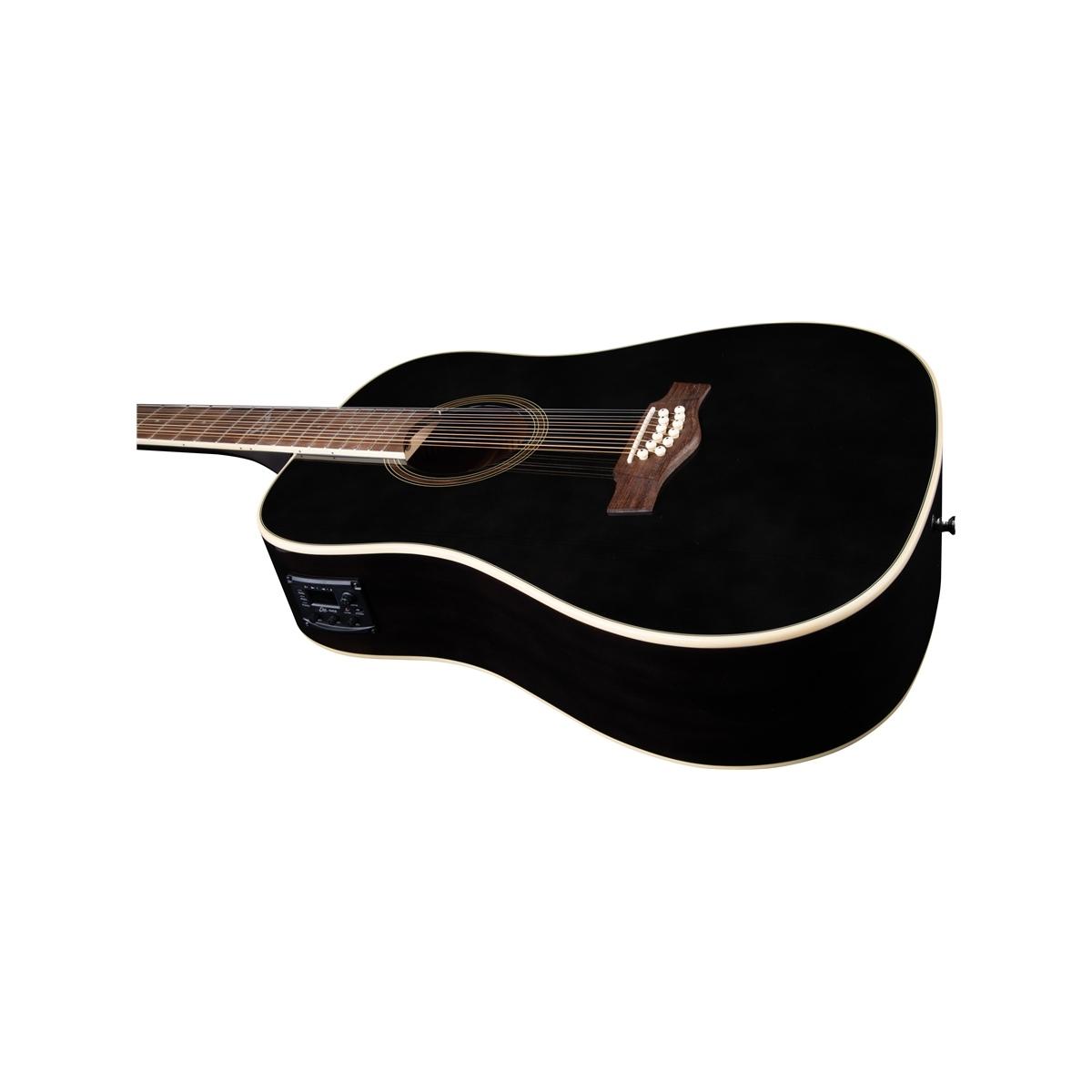 EKO GUITARS NXT D100e XII See Through Black
