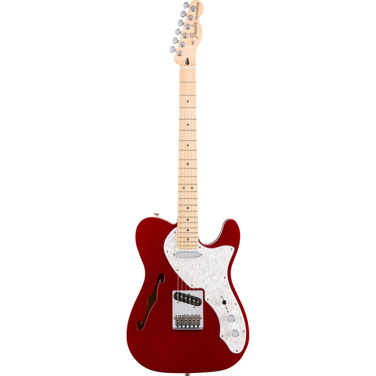 Fender deluxe thinline telecaster mn candy apple red chitarra elettrica