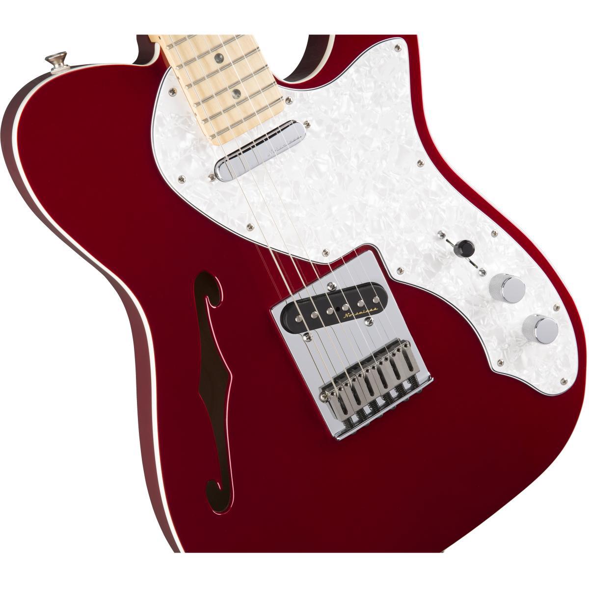 Fender deluxe thinline telecaster mn candy apple red chitarra elettrica