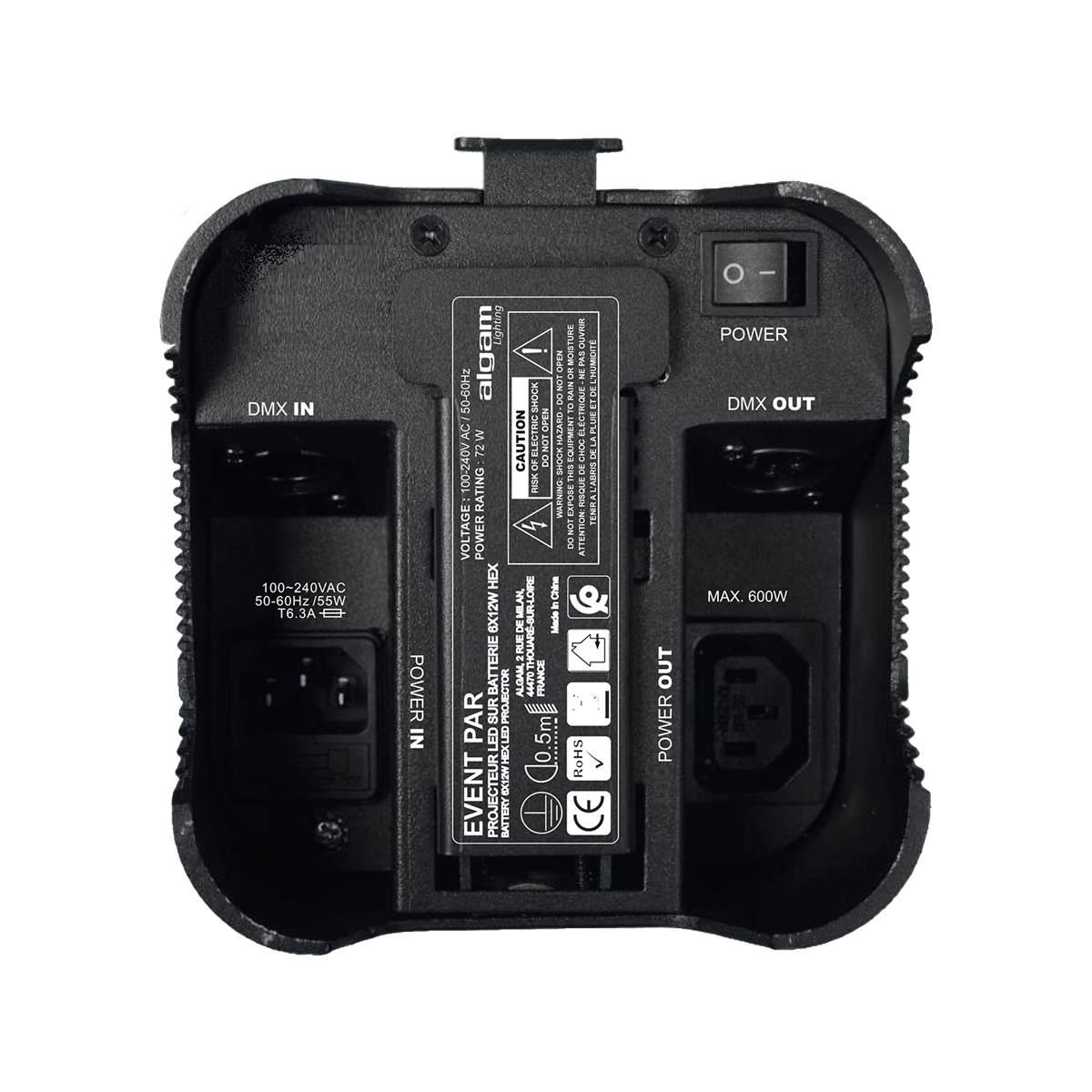 ALGAM LIGHTING EVENTPAR Par Batteria a LED Multicolore DMX