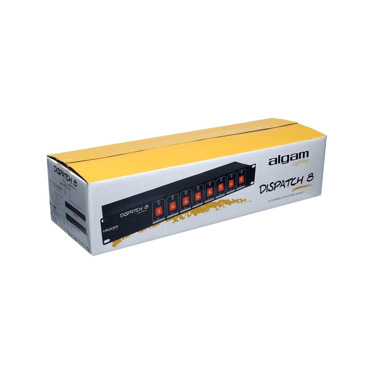 ALGAM LIGHTING DISPATCH-8 Multipresa 8 Posti da Rack Interruttori Individuali