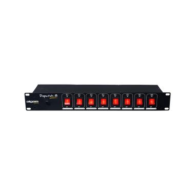 ALGAM LIGHTING DISPATCH-8 Multipresa 8 Posti da Rack Interruttori Individuali