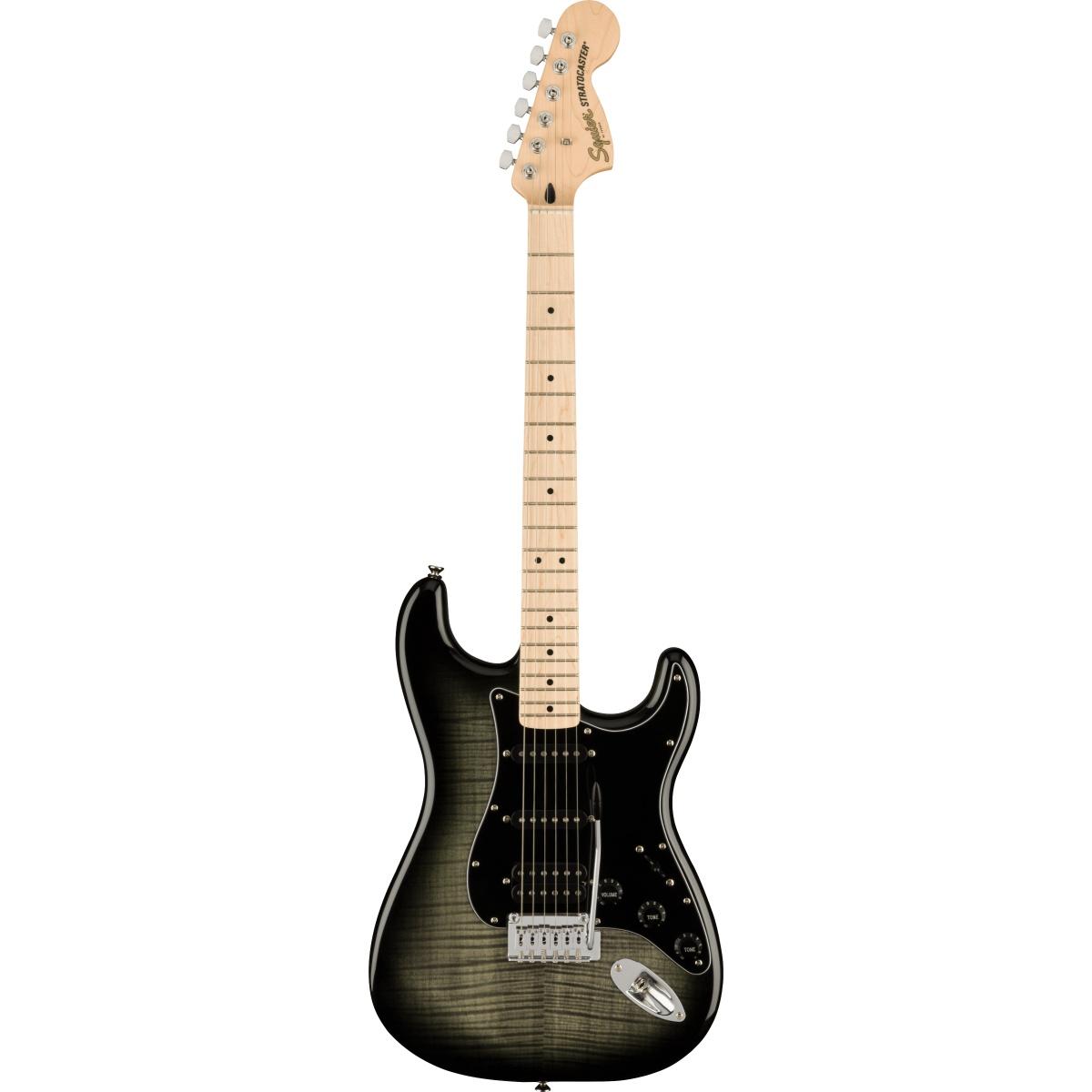 Fender affinity stratocaster fmt mn bpg black burst chitarra elettrica