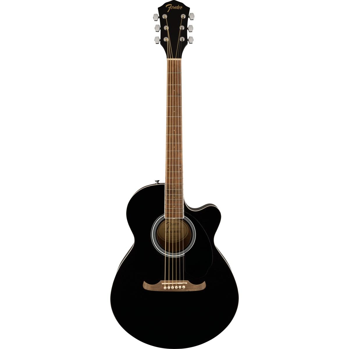 Fender fa135ce concert v2 black chitarra acustica elettrificata