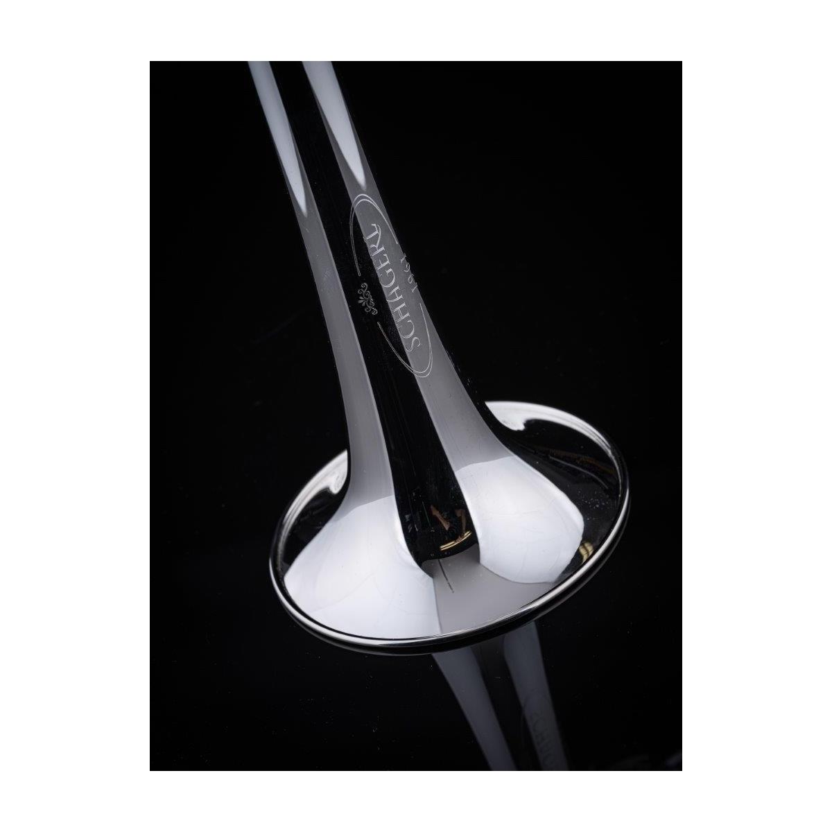 Schagerl 1961 L Meister Tromba in DO Reverse campana Yellow Brass finitura RAW