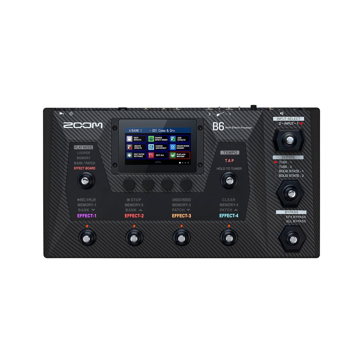 ZOOM B6 - Pedaliera multieffetto e IR loader per basso