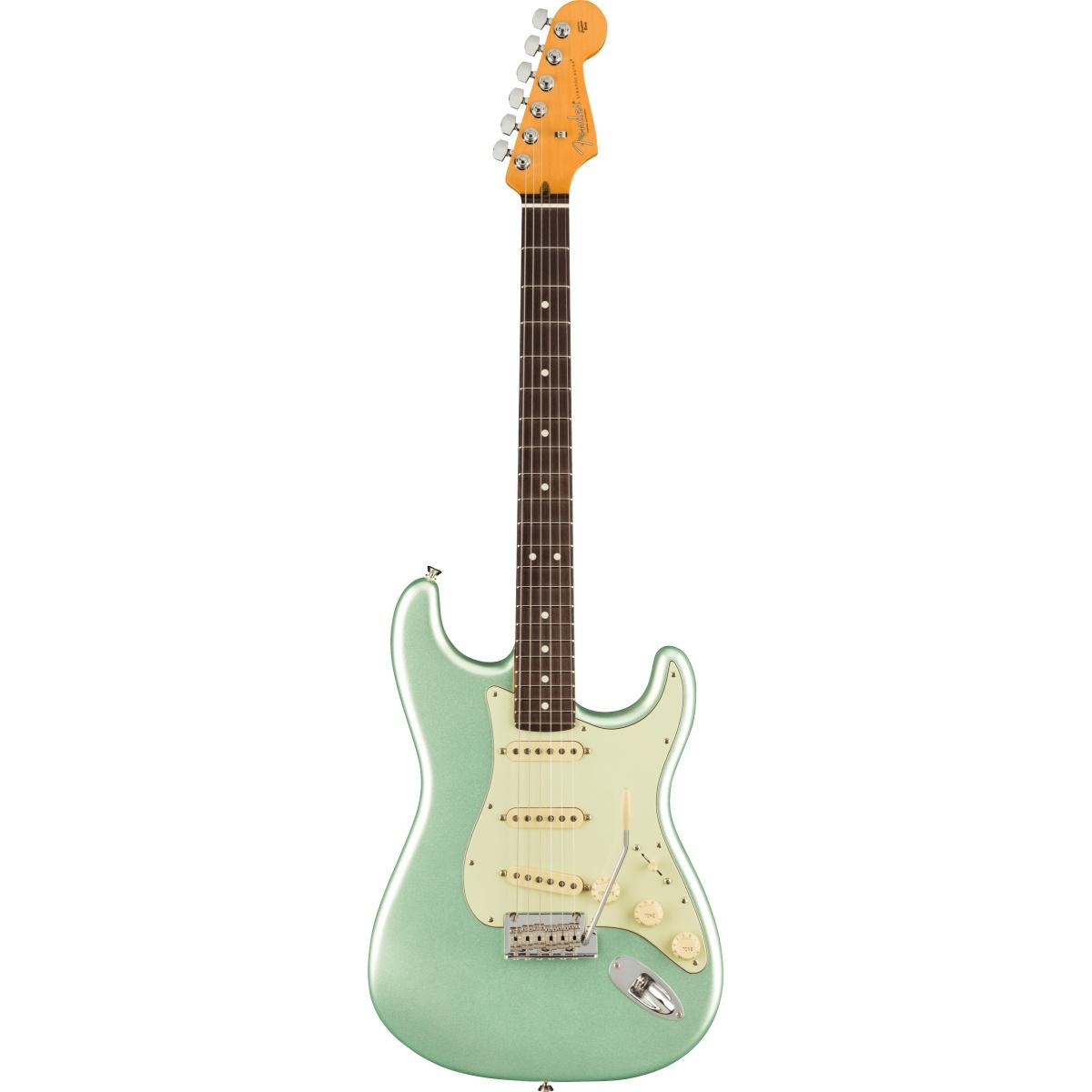 Fender stratocaster american professional ii rw mystic surf green chitarra elettrica
