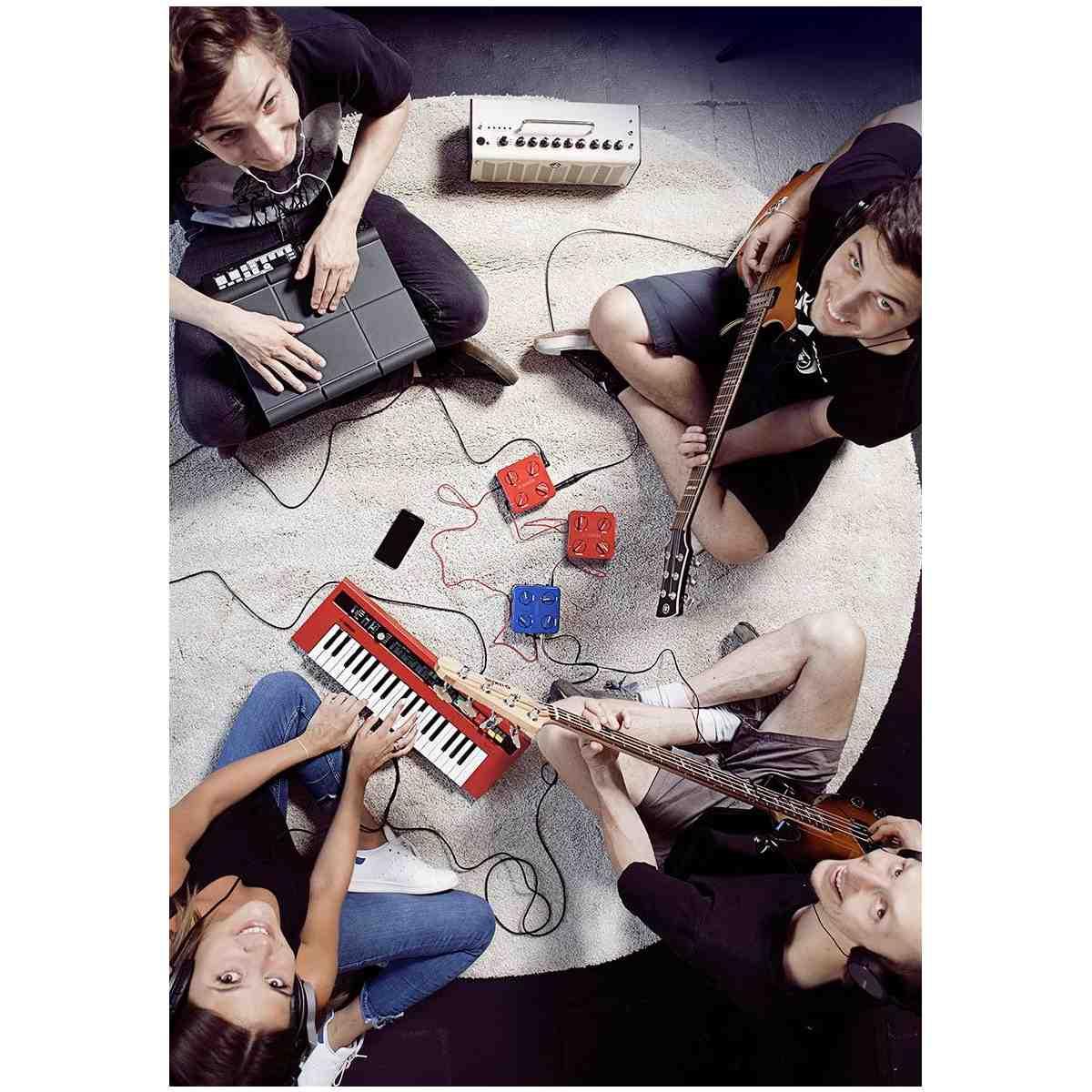 Yamaha sc01red amplificatore per cuffie / mixer per chitarra e basso